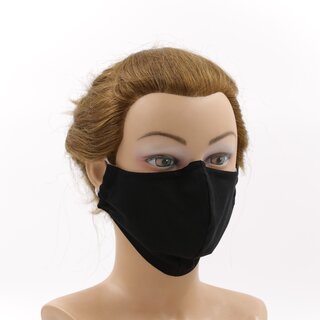 Mund-Nasen-Behelfsmaske - Frauen - Schwarz mit Totenkpfen