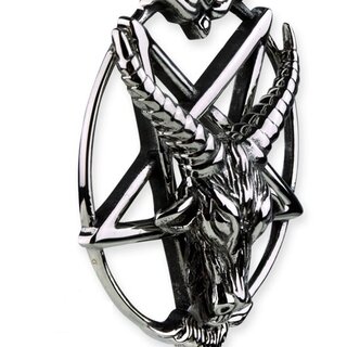 etNox - Edelstahlanhnger - Baphomet auf Pentagramm