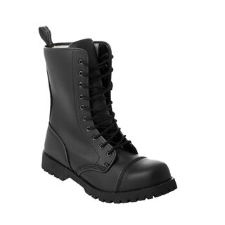 Boots & Braces - 10-Loch - VEGAN - Winter - schwarz - gefttert