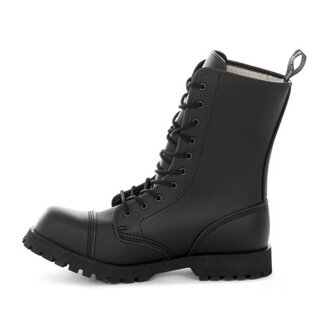 Boots & Braces - 10-Loch - VEGAN - Winter - schwarz - gefttert