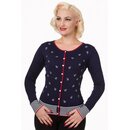 Banned - Cardigan - Close call cardigan - navy/rot/wei...