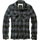 Brandit - Hemd - Check Shirt - schwarz/grau S